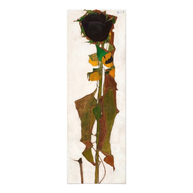 Sonnenblume von Egon Schiele Fotodruck (Vorne)