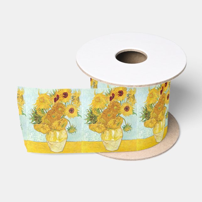 Sonnenblume von Vincent Van Gogh, Post-Impressioni Satinband (Spule)
