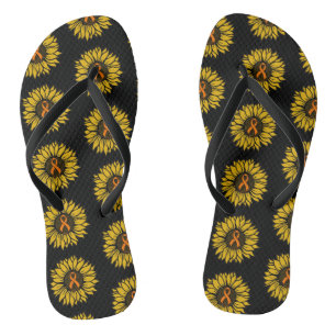 Sonnenblume/wareness...RSD/CRPS Flip Flops