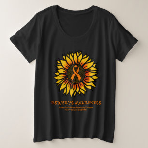 Sonnenblume/wareness...RSD/CRPS Große Größe T-Shirt