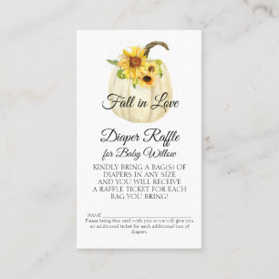 Sonnenblume Wasserfarben Pumpkin Windel Windelwölf Visitenkarte