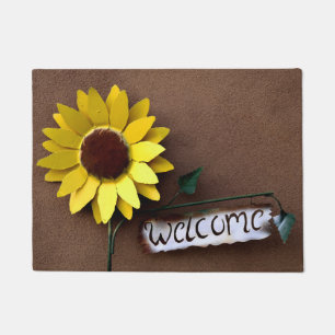 Sonnenblume "Welcome"-Zeichen Fußmatte