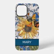 SONNENBLUME WILLIAM MORRIS iPhone 12 HÜLLE DIY NAM