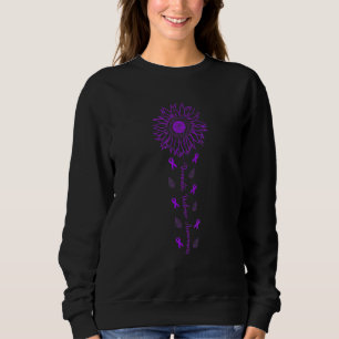 Sonnenblume Wir tragen Lila für Häusliche Gewalt A Sweatshirt