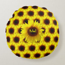 Sonnenblume - Wohngestaltung Spaß Akzent Kissen
