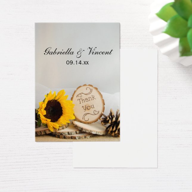 Sonnenblume Woodland Vielen Dank Gastgeschenk Hoch (Schreibtisch)
