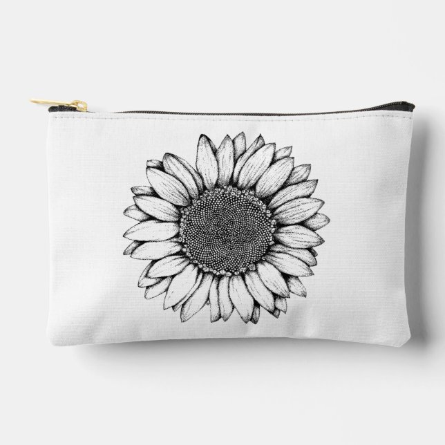 Sonnenblume Zubehörtasche (Vorderseite)