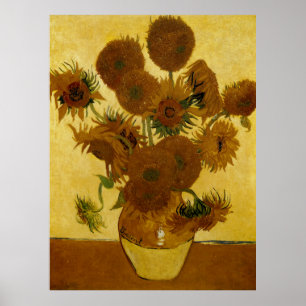 Sonnenblumen: 1888 durch Van Gogh Poster