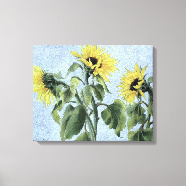 Sonnenblumen 1996 leinwanddruck (Vorderseite)