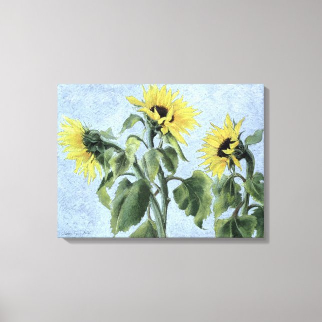 Sonnenblumen 1996 leinwanddruck (Vorderseite)