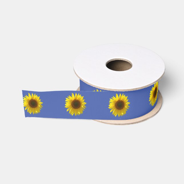 Sonnenblumen 1/2" breit ripsband (Spule)