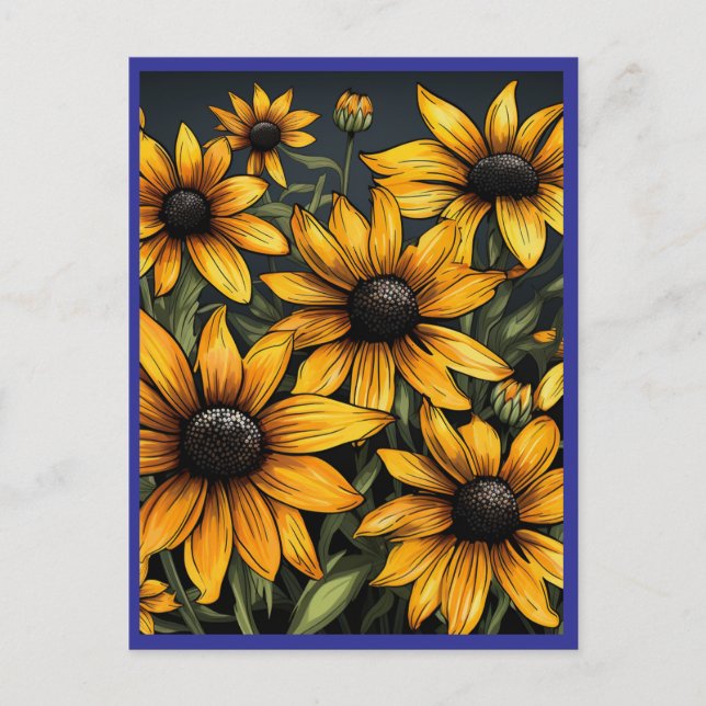 SONNENBLUMEN #1 POSTKARTE (Vorderseite)