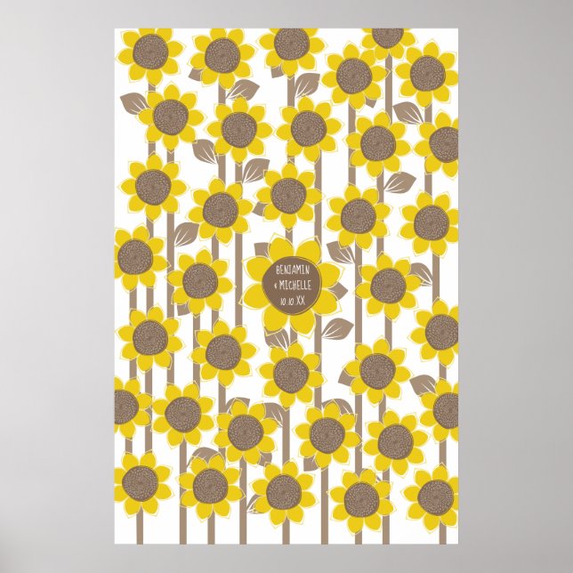 Sonnenblumen -250 Signature Guest Book Alternative Poster (Vorne)