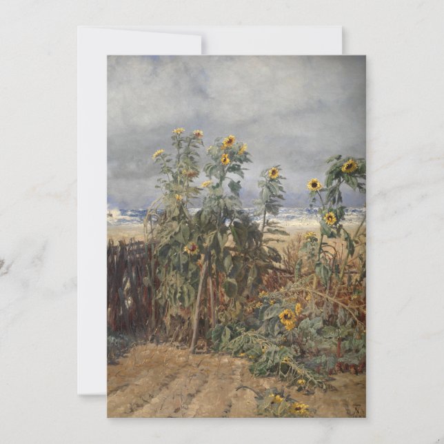 Sonnenblumen am Strand | Thorvald Niss (Vorderseite)