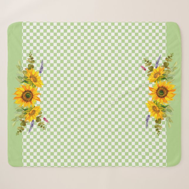 Sonnenblumen an der Tafel Sherpadecke (Vorderseite (Horizontal))