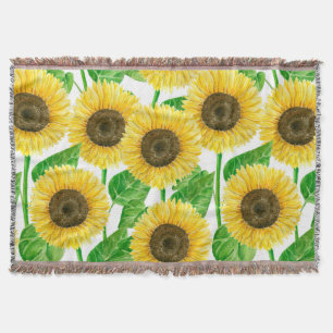 Sonnenblumen Aquarell Decke