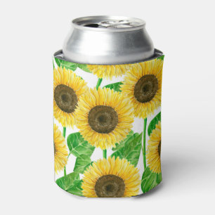 Sonnenblumen Aquarell Dosenkühler