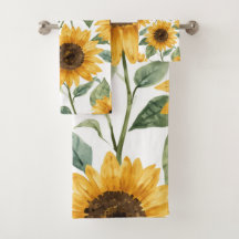 Sonnenblumen Aquarell Floral Gelbe Malerei