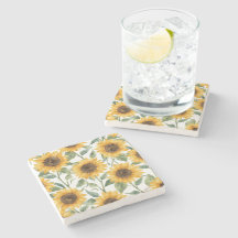 Sonnenblumen Aquarell Floral Gelbe Malerei