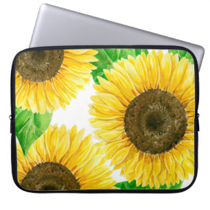 Sonnenblumen Aquarell Laptopschutzhülle