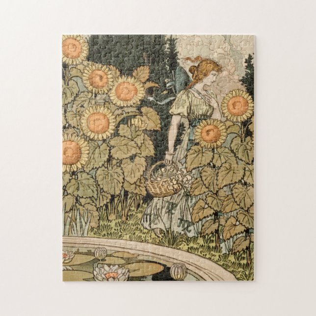 Sonnenblumen Art Nouveau Garden (Vertikal)