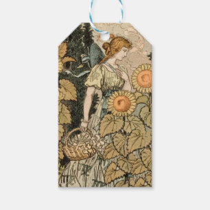 Sonnenblumen Art Nouveau Garden Geschenkanhänger