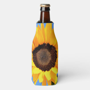 Sonnenblumen auf Blue Sky Flasche Cooler Sommerzei Flaschenkühler