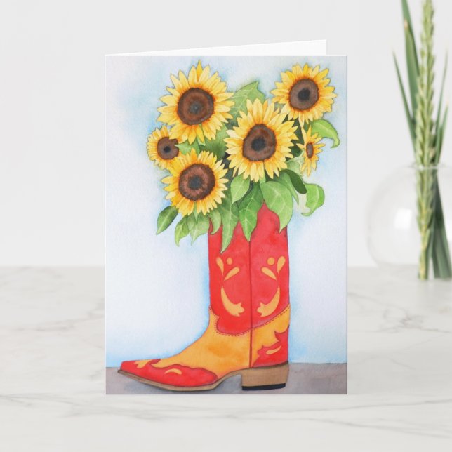 Sonnenblumen aus der Westkarte Karte (Vorderseite)