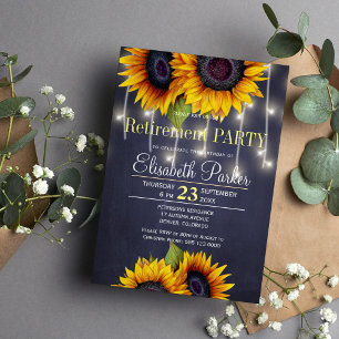 Sonnenblumen aus Kopfbrett rustikales Party für di Einladung