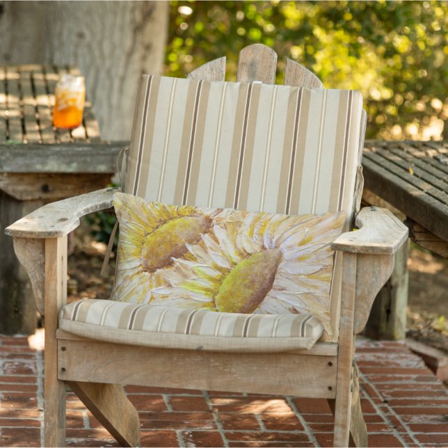 Sonnenblumen Außenbereich Kissen Für Draußen (Stuhl )