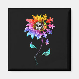 Sonnenblumen Autismus Bewusstsein ist nett Puzzle Magnet