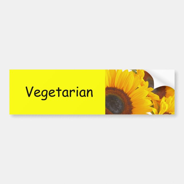 Sonnenblumen Autoaufkleber (Vorne)