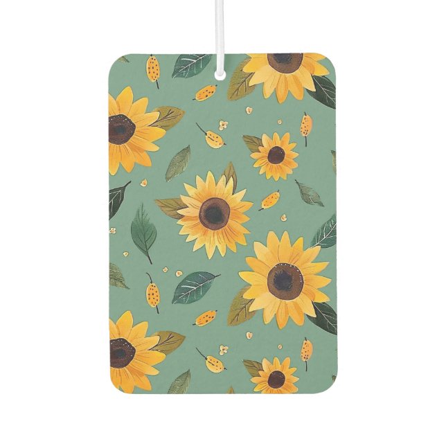 Sonnenblumen Autolufterfrischer (Vorderseite)