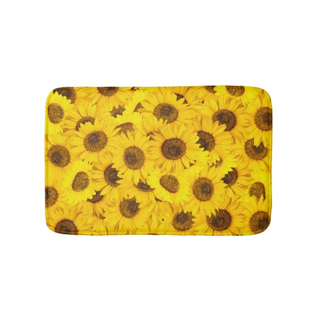 Sonnenblumen Badematte (Vorderseite)