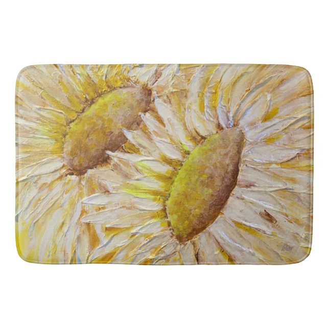 Sonnenblumen Badematte (Vorderseite)