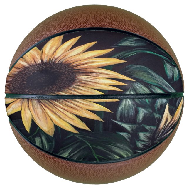Sonnenblumen Basketball (Vorderseite)