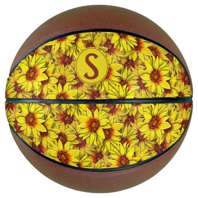 Sonnenblumen Basketball (Vorderseite)