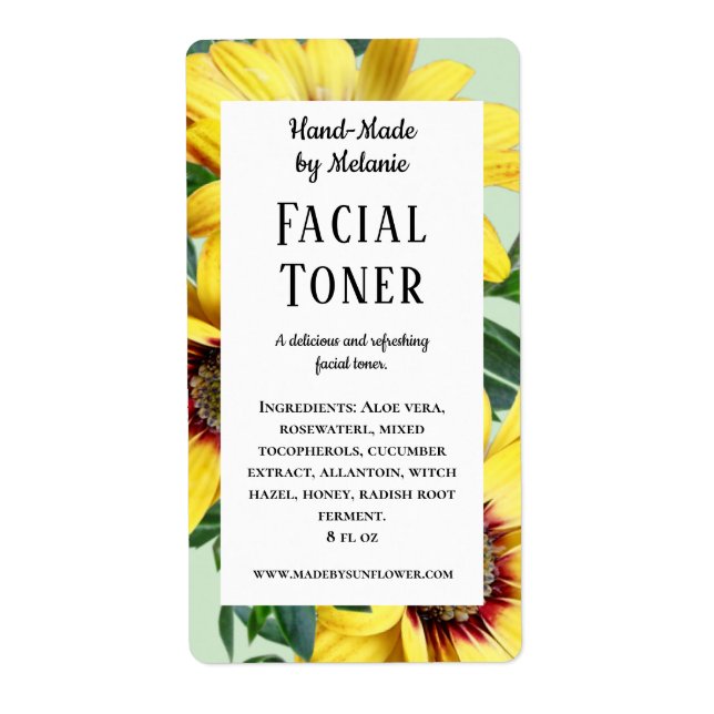 Sonnenblumen Beauty Personal Care Toner-Produkt-La (Vorne)