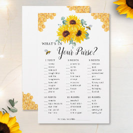 Sonnenblumen Bee Honeycomb Purple Brautparty Game