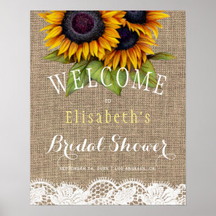 Sonnenblumen begraben und spitzen Herbstgebäck Bra Poster