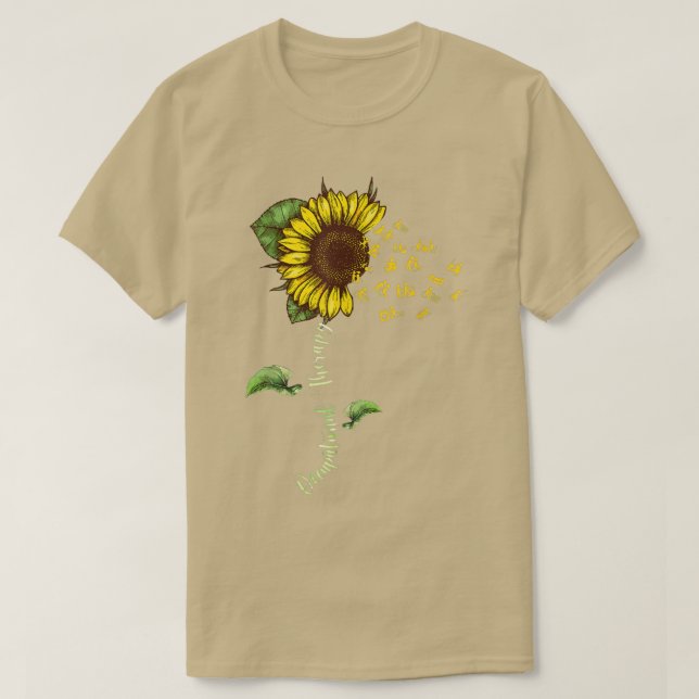 Sonnenblumen Berufstherapie Kostüm OT Therapie T-Shirt (Design vorne)