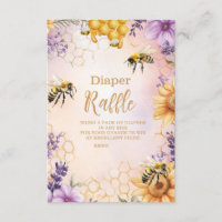 Sonnenblumen-Bienen-Baby-Shower-Windel-Raffel