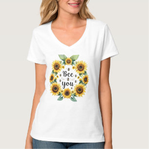 Sonnenblumen Bienen Sei Du Motivierend Inspirieren T-Shirt