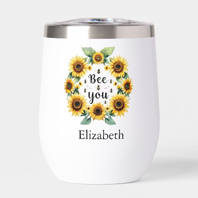Sonnenblumen Bienen sind Sie Niedlich trendige Ins (Vorderseite)