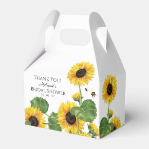 Sonnenblumen Bienen Vielen Dank Geschenkschachtel