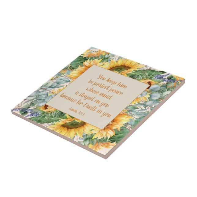 Sonnenblumen Blätter Bible Verse Behalt Perfect Pe Fliese (Seite)
