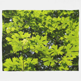 Sonnenblumen-Blätter im Wald Fleecedecke