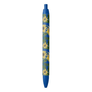 Sonnenblumen Blau von Julia Morrill Kugelschreiber