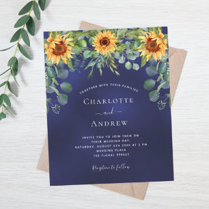 Sonnenblumen blauen Eukalyptus Haushalt Hochzeit