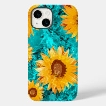 Sonnenblumen Blume Garten Vintage Retrofarben Haus